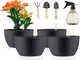 langray-4er-set-blumentopf-mit-wasseranzeiger-15-5x13cm-selbstbewaesserungstopf